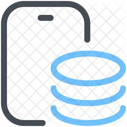 Mobile Datenbank  Symbol