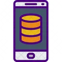 Mobile Datenbank  Symbol