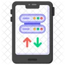 Telefon Datenserver Mobile Datenubertragung Mobiler Server Symbol