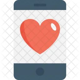 Mobile Dating-Anwendung  Symbol