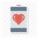 Mobile Phone Heart Icon