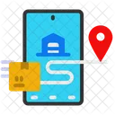 Mobile Delivery Service Application Icon
