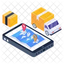 Online Delivery Service Mobile Delivery Service Electronic Delivery Icon