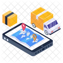 Mobile Delivery Service  Icon