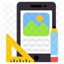 Mobile Designing  Icon