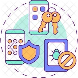 Mobile devices security  Icon