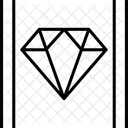 Vermogenswert Mobiler Diamant Symbol