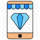 Mobile Diamond Online Diamond Mobile Shop Icon