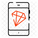 Mobile Diamond  Icon