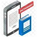 Mobile Dictionary Online Wordbook Vocabulary Icon