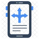 Mobile Directional Arrows Navigation Arrows Pointing Arrows Icône