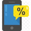 Mobile Discount Ecommerce Icon