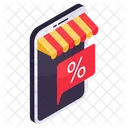 Mobile Discount Chat  Icon