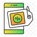 Mobile Discount Ecommerce Online Icon