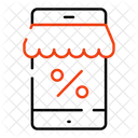Mobile Discount Online Discount Shop Discount Icon