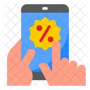 Mobile Discount  Icon