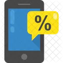 Mobile Discount Ecommerce Icon