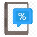 Mobile Discount Mobile Sale Online Discount Icon