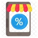 Mobile Discount Mobile Sale Online Discount Icon