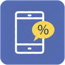Mobile Discount Percentage Icon