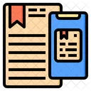 Mobile Document Email Icon