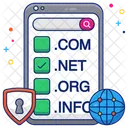 Mobile Domains Domains Name Domains Registration 아이콘