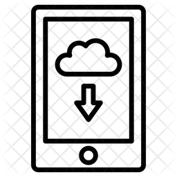 모바일 다운로드  아이콘