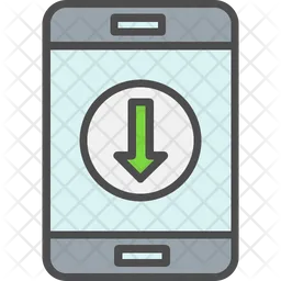 Mobile Downloading  Icon