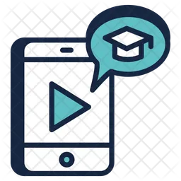 Mobile e-learning  Icon