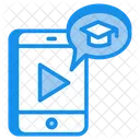 Mobile E Learning Icon