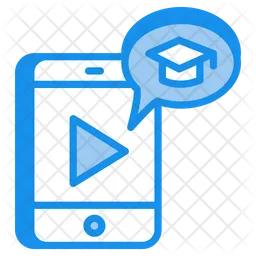 Mobile e-learning  Icon