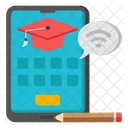 Mobile Education Smartphone Education Phone Education Icon