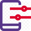 Schieberegler für mobile Einstellungen  Icon