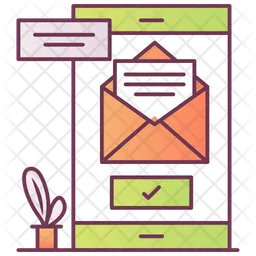 Mobile Email  Icon