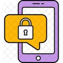 Mobile Encrypted Chat Encrypted Message Mobile Secure Chat Icon