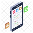 Mobile Codierung Mobile Entwicklung Entwicklung Mobiler Apps Symbol