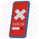 Mobile Error Mobile Error Icon