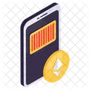 Mobile Ethereum Cryptocurrency Crypto Icon