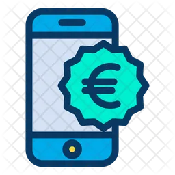 Mobile Euro  Icon