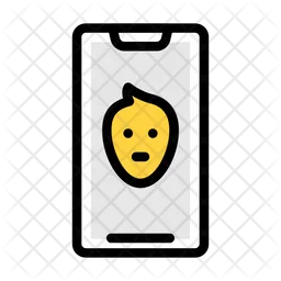 Mobile Face Id  Icon