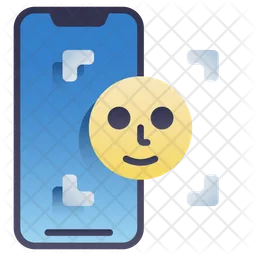 Mobile Face Scan  Icon