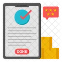 Mobile Feedback Customer Response Customer Review Icon