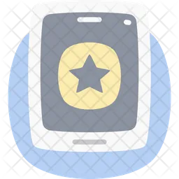 Mobile Feedback Star Dual Tone Icon  Icon
