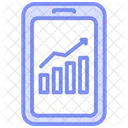 Mobile Finance Duotone Line Icon Icon