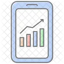 Mobile Finance Lineal Color Icon Icon