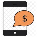 Mobile Financial Chat  Icon