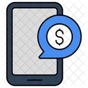 Mobile Financial Chat Mobile Message Mobile Text Icon