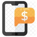 Mobile Financial Chat Mobile Message Communication Icon
