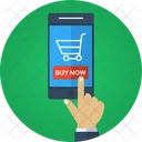 Mobile Finger Online Shoppimg Application Icon