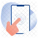 Mobile Finger Tap Finger Touch Touch Screen Icon